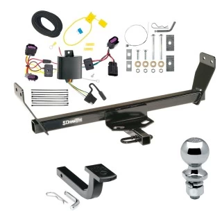 Trailer Tow Hitch For 11-14 Chrysler 200 All Models Complete Package w/ Wiring Draw Bar and 1-7/8" Ball