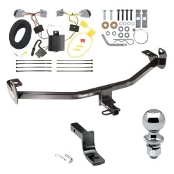 Trailer Tow Hitch For 12-18 Ford Focus Sedan Complete Package w/ Wiring Draw Bar and 2" Ball