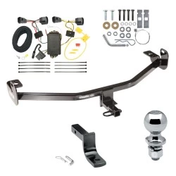 Trailer Tow Hitch For 12-14 Ford Focus Hatchback Exc ST Complete Package w/ Wiring Draw Bar and 1-7/8" Ball