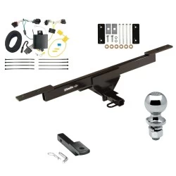 Trailer Tow Hitch For 16-22 Volkswagen Passat All Models Complete PKG w/ Wiring Draw Bar and 2" Ball