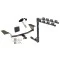 Trailer Tow Hitch w/ 4 Bike Rack For 11-15 Chevy Cruze 2016 Limited 12-17 Buick Verano tilt away adult or child arms fold down carrier w/ Lock and Cover