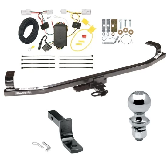 Trailer Tow Hitch For 12-16 KIA Rio 5 Dr. Hatchback Complete Package w/ Wiring Draw Bar and 2" Ball