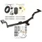 Trailer Tow Hitch For 12-17 KIA Rio Sedan w/ Wiring Harness Kit