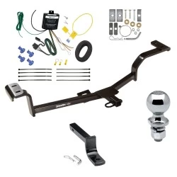 Trailer Tow Hitch For 12-17 Hyundai Accent 5 Dr. Hatchback 4 Dr. Sedan Complete Package w/ Wiring Draw Bar and 1-7/8" Ball