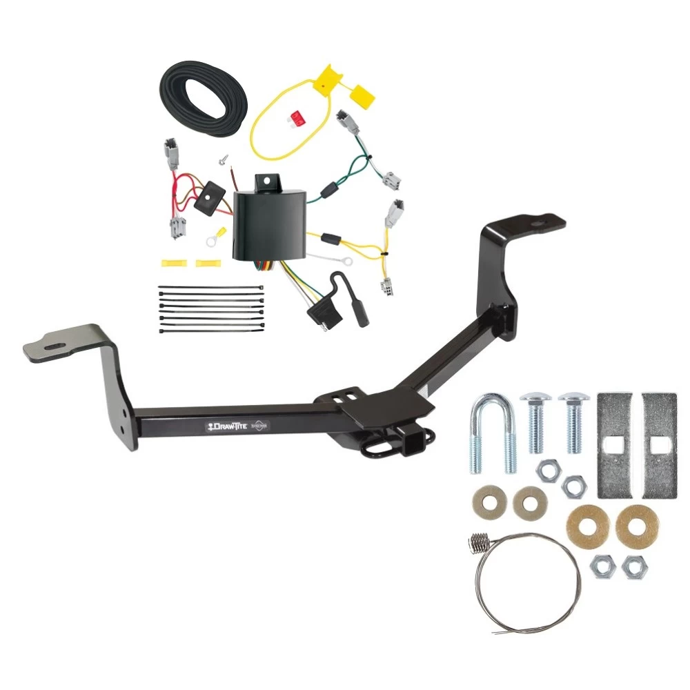 Trailer Tow Hitch For 13-17 Honda Accord w/o LED Taillights w/ Wiring Harness Kit
