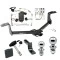 Trailer Tow Hitch For 08-12 Honda Accord Coupe & Sedan Deluxe Package Wiring 2" and 1-7/8" Ball and Lock