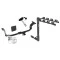 Trailer Tow Hitch w/ 4 Bike Rack For 11-16 Hyundai Elantra Sedan 13-14 Coupe tilt away adult or child arms fold down carrier w/ Lock and Cover