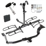 Trailer Tow Hitch For 11-16 Hyundai Elantra Sedan 13-14 Coupe Platform Style 2 Bike Rack w/ Hitch Lock and Cover