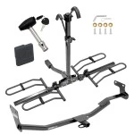 Trailer Tow Hitch For 14-17 KIA Forte 2018 Sedan Platform Style 2 Bike Rack w/ Hitch Lock and Cover