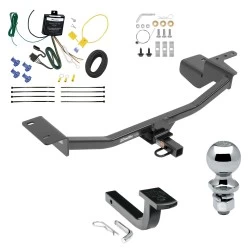 Trailer Tow Hitch For 10-14 Volkswagen GTI All Models Complete Package w/ Wiring Draw Bar and 2" Ball