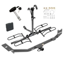 Trailer Tow Hitch For 13-23 Nissan Sentra S SL SV Only Platform Style 2 Bike Rack w/ Hitch Lock and Cover
