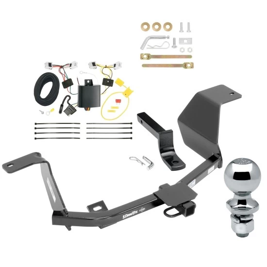 Trailer Tow Hitch For 14-19 Nissan Versa Note All Models Complete Package w/ Wiring Draw Bar and 2" Ball