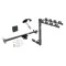 Trailer Tow Hitch w/ 4 Bike Rack For 06-14 Toyota Yaris 12-14 Except SE tilt away adult or child arms fold down carrier w/ Lock and Cover
