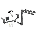 Custom Fit Trailer Hitch4 Bike Carrier Security Lock Pin Rubber Hitch Plug Cover Installation Hardware Installation Instructions 24912 1393100G 580407 2211 Draw-Tite Trailer Tow Hitch 4 Bike Rack 14-18 Mazda 3 4 Dr. Sedan tilt away adult or child arms f Trailer Tow Hitch w/ 4 Bike Rack For 14-18 Mazda 3 4 Dr. Sedan tilt away adult or child arms fold down carrier w/ Lock and Cover