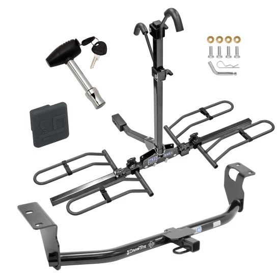Trailer Tow Hitch For 03-19 Toyota Corolla Sedan Platform Style 2 Bike Rack w/ Hitch Lock and Cover