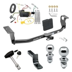 Trailer Tow Hitch For 14-19 Toyota Corolla Sedan Deluxe Package Wiring 2" and 1-7/8" Ball and Lock
