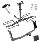 Trailer Tow Hitch For 14-18 Mazda 3 Hatchback Platform Style 2 Bike Rack w/ Hitch Lock and Cover