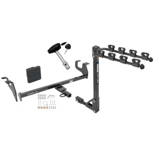 Custom Fit Trailer Hitch4 Bike Carrier Security Lock Pin Rubber Hitch Plug Cover Installation Hardware Installation Instructions 24919 1393100G 580407 2211 Draw-Tite Trailer Tow Hitch 4 Bike Rack 15-18 Chrysler 200 4 Dr. Sedan tilt away adult or child a Trailer Tow Hitch w/ 4 Bike Rack For 15-18 Chrysler 200 4 Dr. Sedan tilt away adult or child arms fold down carrier w/ Lock and Cover