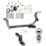 Trailer Tow Hitch For 15-20 Honda Fit All Models Complete Package w/ Wiring Draw Bar and 2" Ball
