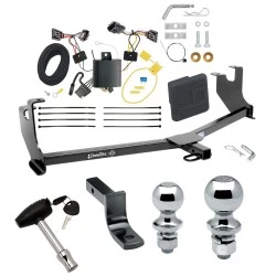 Trailer Tow Hitch For 14-19 Volkswagen Beetle Deluxe Package Wiring 2" and 1-7/8" Ball and Lock
