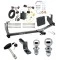Trailer Tow Hitch For 14-19 Volkswagen Beetle Deluxe Package Wiring 2" and 1-7/8" Ball and Lock