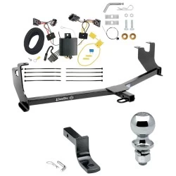 Trailer Tow Hitch For 14-19 Volkswagen Beetle Complete Package w/ Wiring Draw Bar and 2" Ball