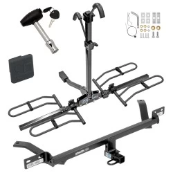 Trailer Tow Hitch For 15-21 VW Golf 16-17 GTI Platform Style 2 Bike Rack w/ Hitch Lock and Cover