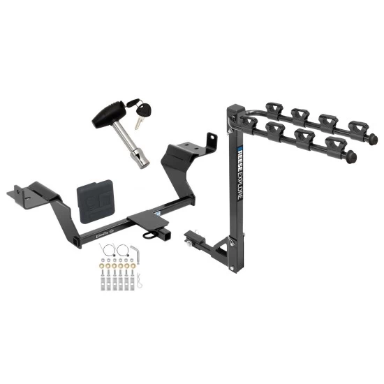 Custom Fit Trailer Hitch4 Bike Carrier Security Lock Pin Rubber Hitch Plug Cover Installation Hardware Installation Instructions 24928 1393100G 580407 2211 Draw-Tite Trailer Tow Hitch 4 Bike Rack 15-23 Mustang tilt away adult or child arms fold down car Trailer Tow Hitch w/ 4 Bike Rack For 15-23 Ford Mustang tilt away adult or child arms fold down carrier w/ Lock and Cover