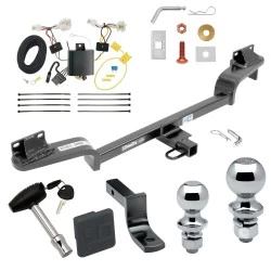 Trailer Tow Hitch For 16-21 Mazda CX-3 All Models Deluxe Package Wiring 2" and 1-7/8" Ball and Lock