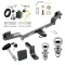 Trailer Tow Hitch For 16-21 Mazda CX-3 Deluxe Package Wiring 2" and 1-7/8" Ball and Lock
