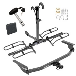 Trailer Tow Hitch For 17-20 Hyundai Elantra Sedan Except Sport Platform Style 2 Bike Rack w/ Hitch Lock and Cover