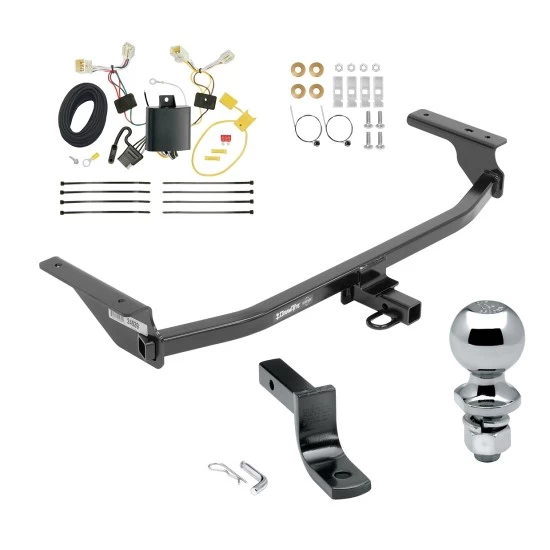 Trailer Tow Hitch For 17-20 Hyundai Elantra 4 Dr. Except Limited and Sport Complete Package w/ Wiring Draw Bar and 2" Ball