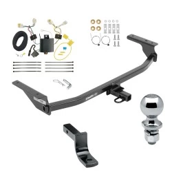Trailer Tow Hitch For 17-20 Hyundai Elantra Sedan Complete Package w/ Wiring Draw Bar and 2" Ball
