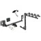 Trailer Tow Hitch w/ 4 Bike Rack For 15-20 Acura TLX tilt away adult or child arms fold down carrier w/ Lock and Cover