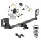 Trailer Tow Hitch For 15-20 Acura TLX All Models Complete Package w/ Wiring Draw Bar and 2" Ball