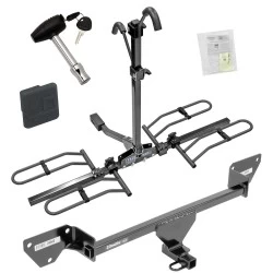 Trailer Tow Hitch For 17-19 Chevy Cruze Sedan 2016 New Body Style Platform Style 2 Bike Rack w/ Hitch Lock and Cover