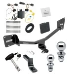Trailer Tow Hitch For 16-19 Chevrolet Volt All Models Deluxe Package Wiring 2" and 1-7/8" Ball and Lock
