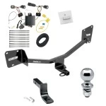 Trailer Tow Hitch For 16-19 Chevrolet Volt All Models Complete Package w/ Wiring Draw Bar and 2" Ball