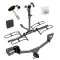 Trailer Tow Hitch For 17-19 Chevy Cruze Hatchback Platform Style 2 Bike Rack w/ Hitch Lock and Cover