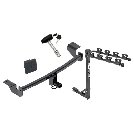 Custom Fit Trailer Hitch3 Bike Carrier Security Lock Pin Rubber Hitch Plug Cover Installation Hardware Installation Instructions 24952 1393100G 580407 2211 Draw-Tite Trailer Tow Hitch 4 Bike Rack 2016 Toyota iM 17-18 Corolla iM tilt away adult or child Trailer Tow Hitch w/ 4 Bike Rack For 2016 Toyota iM 17-18 Corolla iM tilt away adult or child arms fold down carrier w/ Lock and Cover