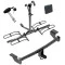 Trailer Tow Hitch For 17-18 Toyota Corolla iM 2016 Scion iM Platform Style 2 Bike Rack w/ Hitch Lock and Cover