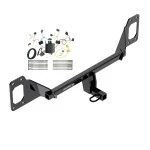 Trailer Hitch Tow Receiver w/ Wiring Harness Kit For 16-21 Honda Civic Sedan - exc center exhaust