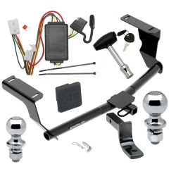 Trailer Tow Hitch For 13-13 Subaru XV Crosstrek 14-15 (Except Hybrid) Deluxe Package Wiring 2" and 1-7/8" Ball and Lock