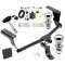 Trailer Tow Hitch For 12-16 Subaru Impreza 5 Dr. Wagon single exhaust Deluxe Package Wiring 2" and 1-7/8" Ball and Lock