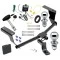 Trailer Tow Hitch For 08-11 Subaru Impreza 14-15 XV Crosstrek Deluxe Package Wiring 2" and 1-7/8" Ball and Lock