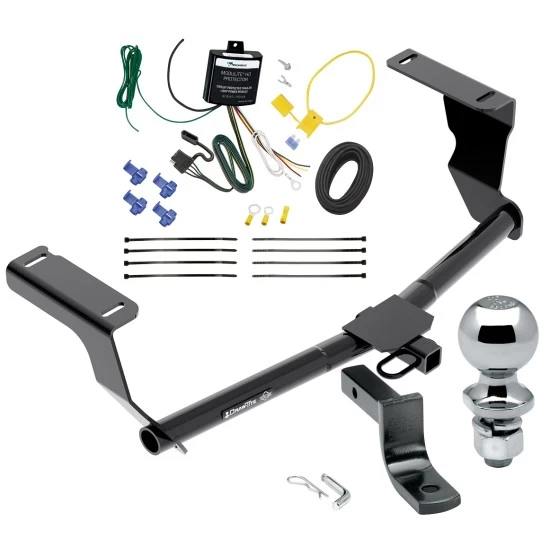 Trailer Tow Hitch For 08-11 Subaru Impreza 5 Dr. Wagon Except WRX STi and Quad Exhaust Outlets Complete Package w/ Wiring Draw Bar and 2" Ball