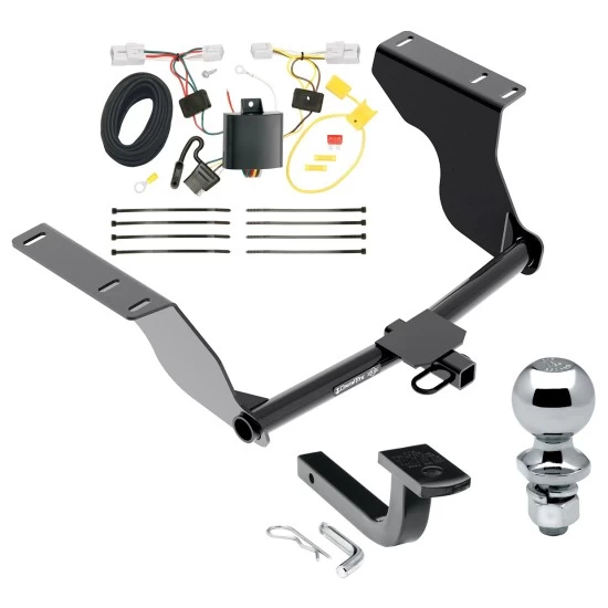 Trailer Tow Hitch For 15-16 Subaru Impreza 4 Dr. Sedan Complete Package w/ Wiring Draw Bar and 2" Ball