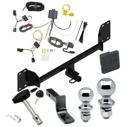 Trailer Tow Hitch For 18-22 Honda Accord Deluxe Package Wiring 2" and 1-7/8" Ball and Lock