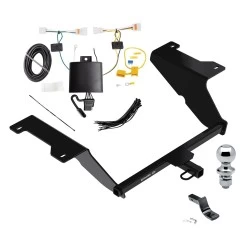 Trailer Tow Hitch For 20-23 Hyundai Sonata All Models Complete Package w/ Wiring Draw Bar and 1-7/8" Ball