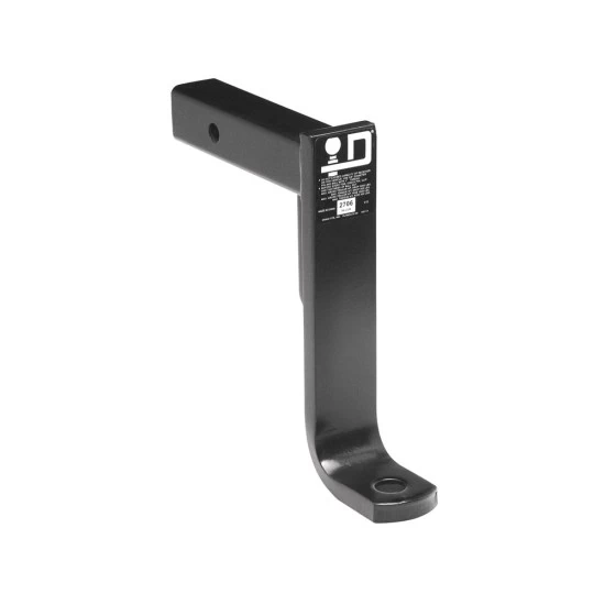 2706 Draw-Tite Trailer Hitch Ball Mount 3500 lbs. Capacity Fits 2 inch Receiver 11 inch Drop Black Ball Mount Draw-Bar 5000 lbs 9" Long 9-3/4" Rise 11" Drop For 2" x 2" Trailer Hitch Receiver